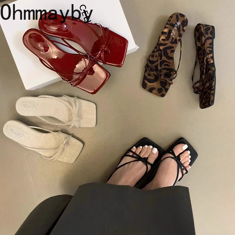 Street Fashion Clothes - 2025 ฤดูร้อนผู้หญิง Wedges Heel Flip Flop