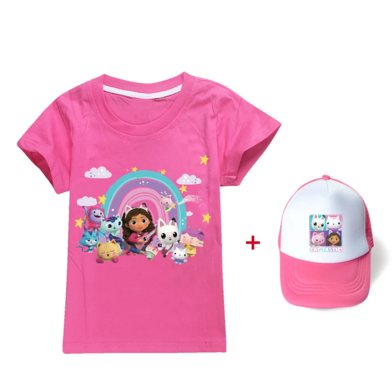 Street Fashion Kids - แคนดี้ 2025 บ้านตุ๊กตาของแก๊บบี้ 3D พิมพ์เด็กเสื้อยืดแฟชั่นฤดูร้อนแขนสั้นเสื้อยืดขายร้อนเด็กแก๊บบี้แมวสตรีทลำลอง