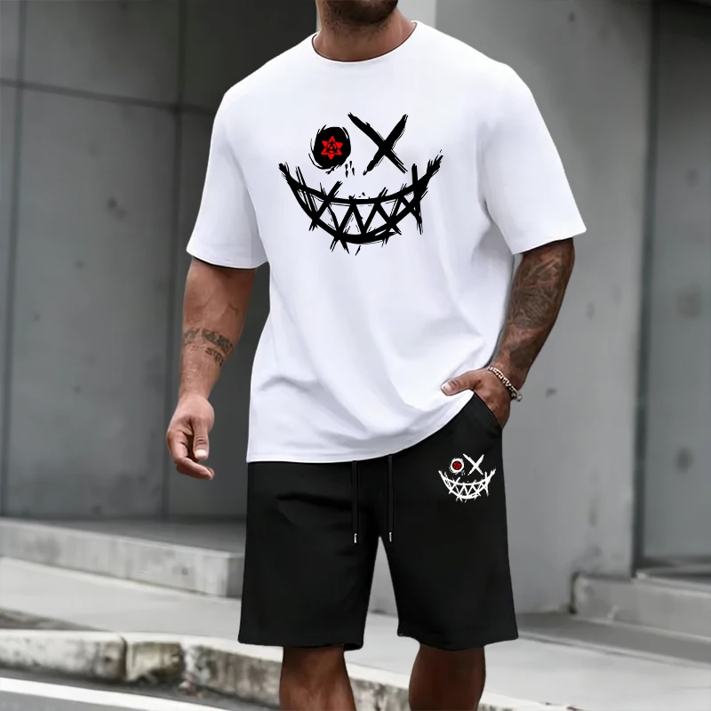 Street Fashion Clothes - 2026 ฤดูร้อนผู้ชายชุดเสื้อยืดและกางเกงขาสั้นแฟชั่นลำลองในเมืองแขนสั้นชุดสตรีทแวร์โฮมกลางแจ้งเสื้อยืดสบายๆ โค-ออร์ดส์