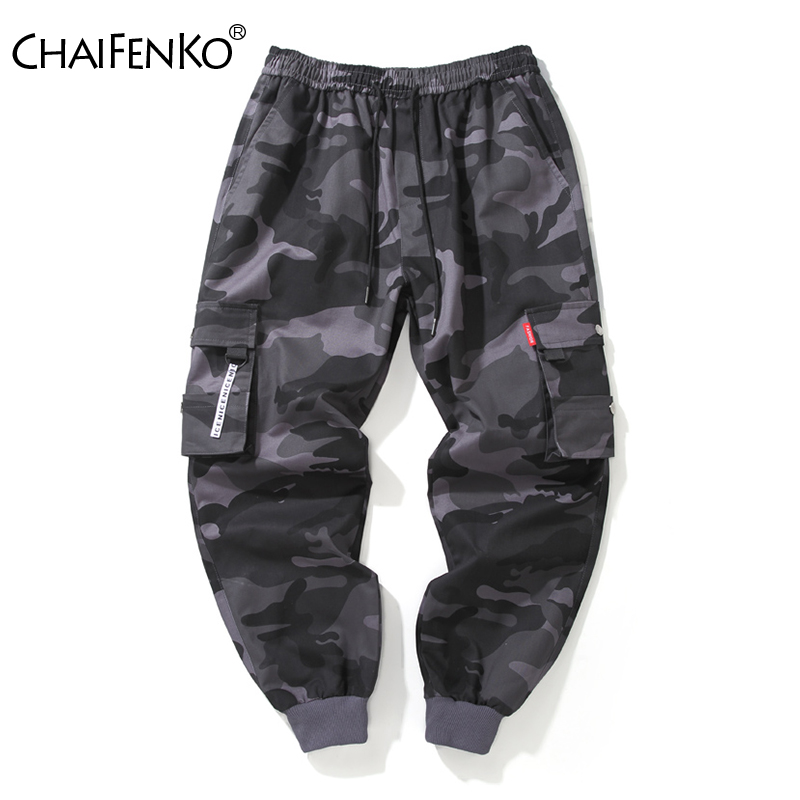 Street Fashion Brand - CHAIFENKO ยี่ห้อ Mens Joggers กางเกง Camouflage