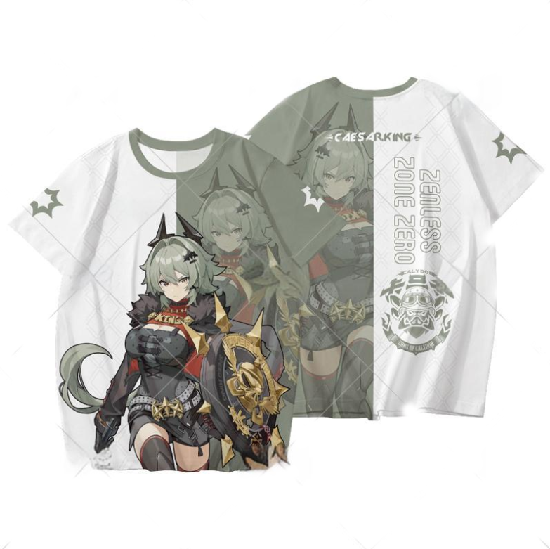 Street Fashion Game - เสื้อยืดผู้ชายลายเกมใหม่ Zenless Zone Zero Caesar King