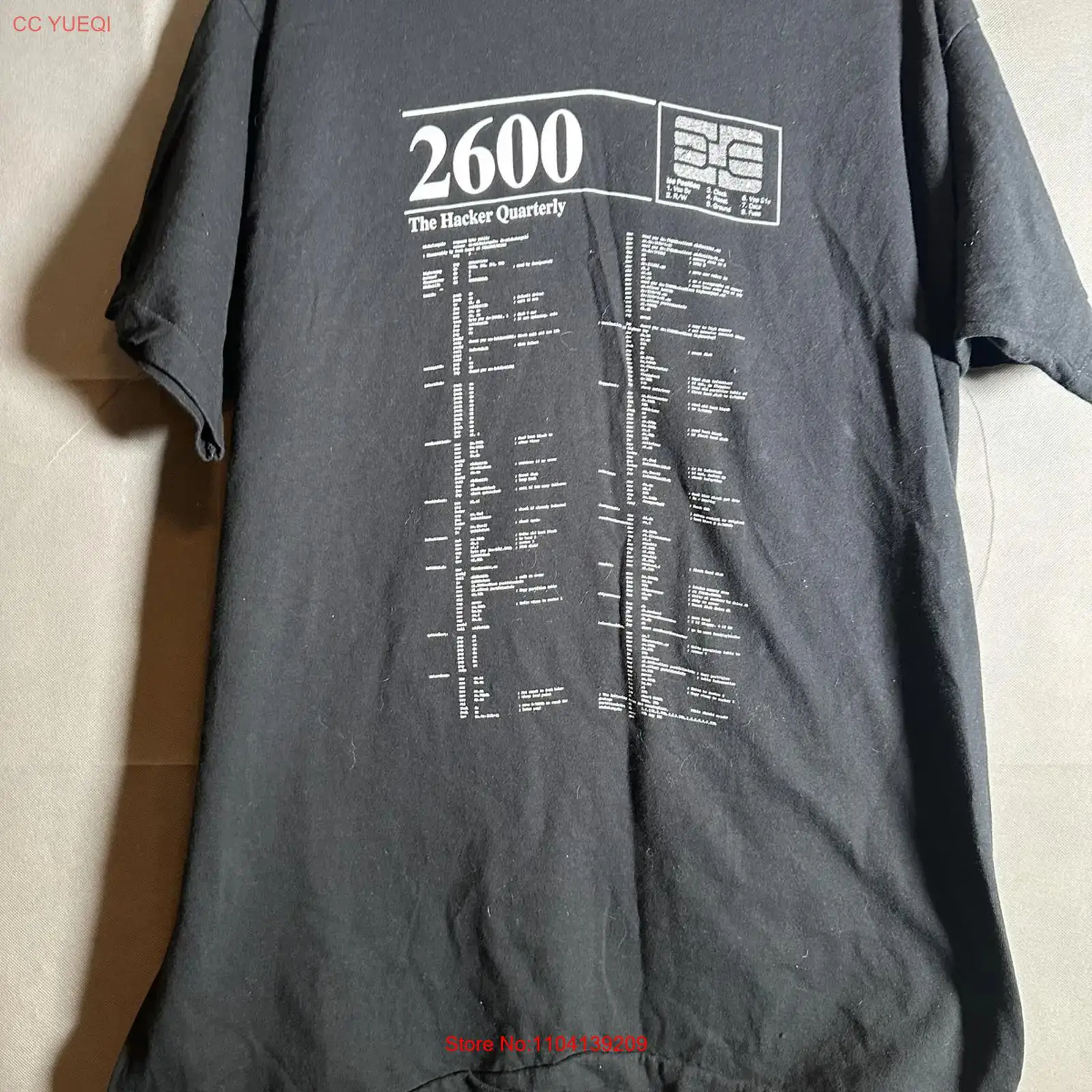 Street Fashion Usa - เสื้อยืดวินเทจ 2600 The Hacker Quarterly ไซส์