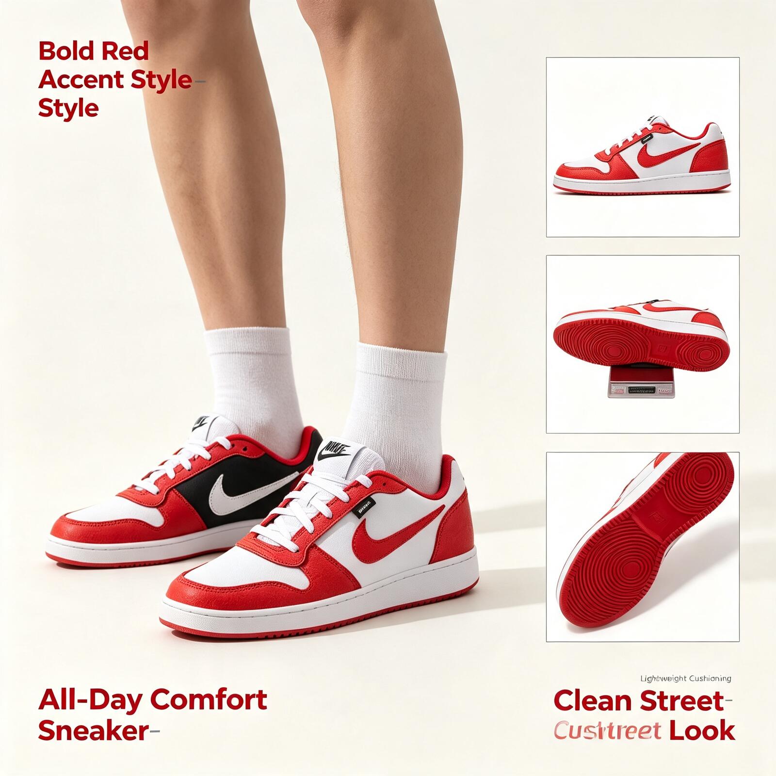 Street Fashion Nike - รองเท้าผ้าใบผู้ชาย Nike รุ่น Ebernon Low Prem