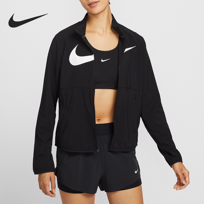 Street Fashion Nike - เสื้อแจ็คเก็ต Nike Woven Asymmetric Zip Woven