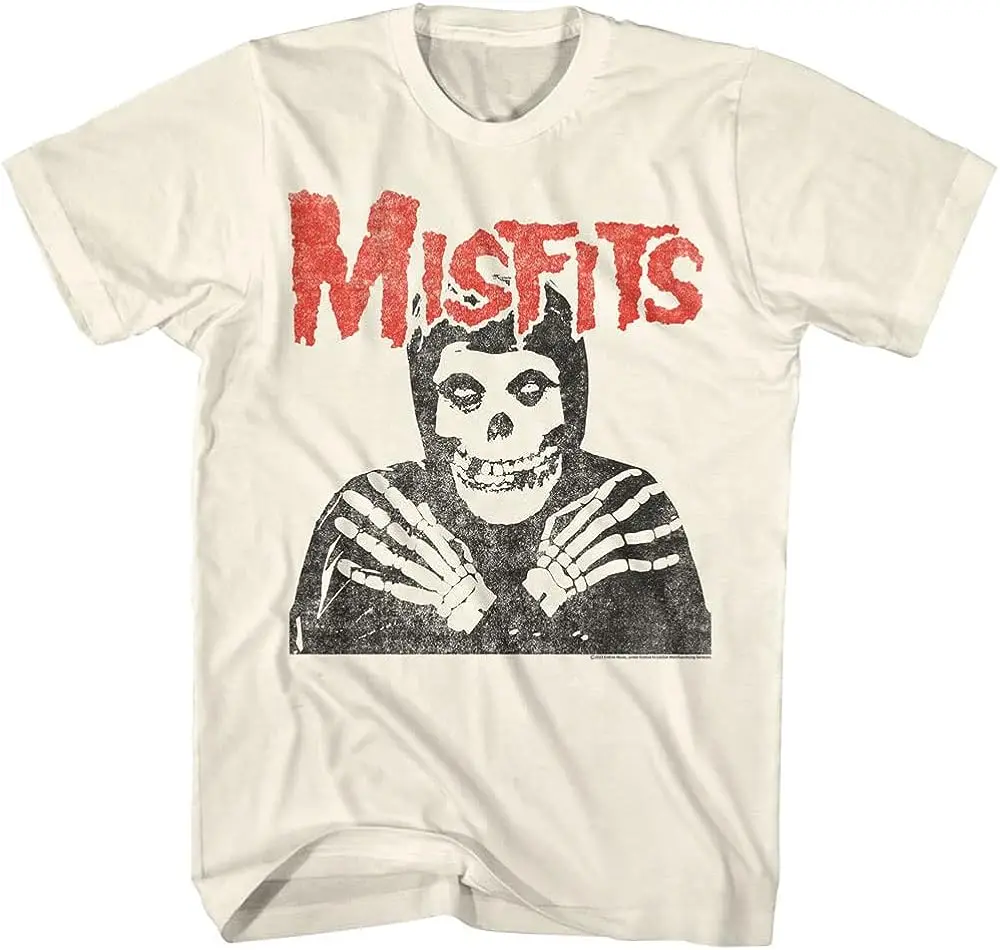 Street Fashion Jersey - เสื้อยืดแฟชั่นแนวพังค์ลายกะโหลกสตรีทย้อนยุคผู้ชาย
