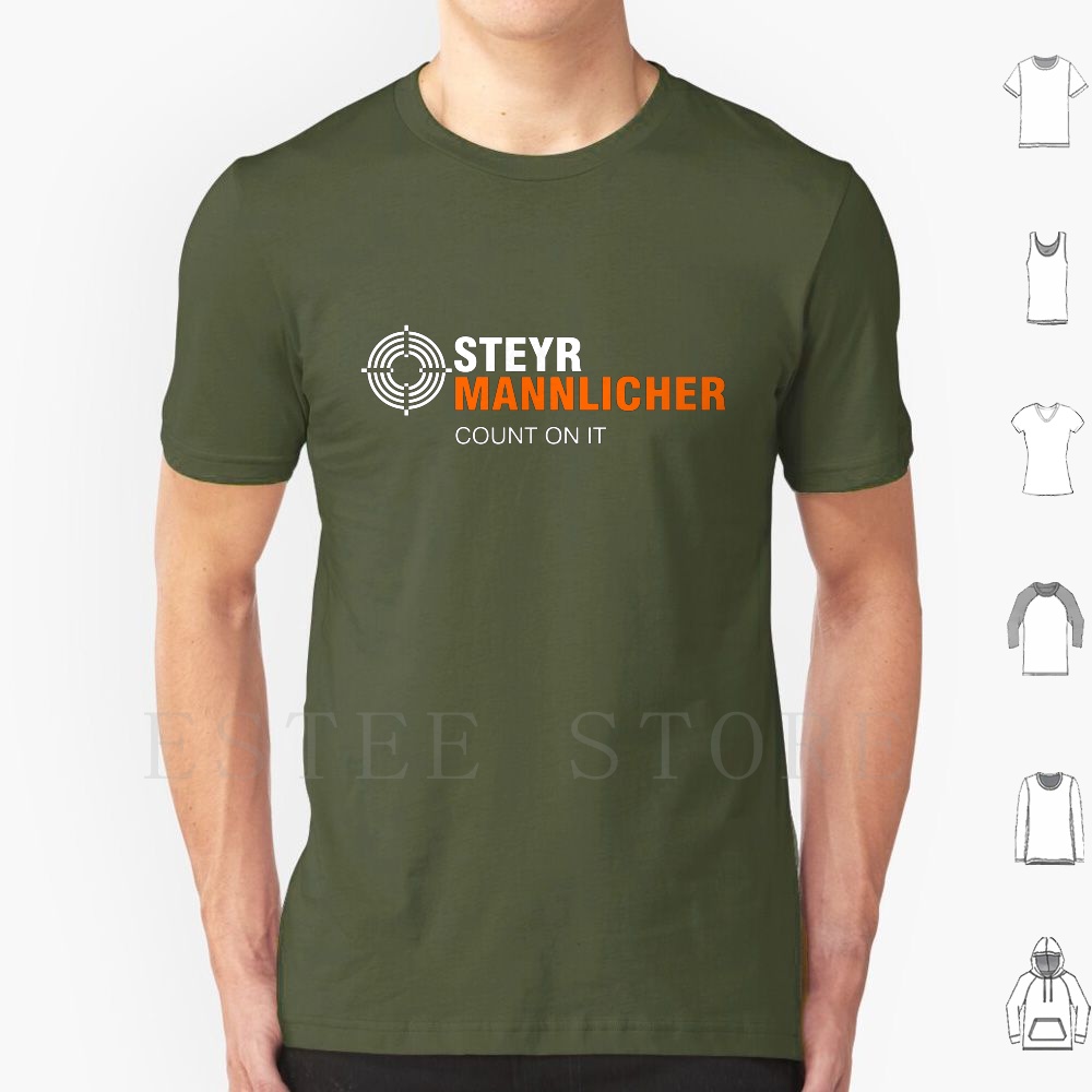 Street Fashion Usa - Mannlicher นับบน T เสื้อผู้ชายผ้าฝ้าย 6xl Mannlicher