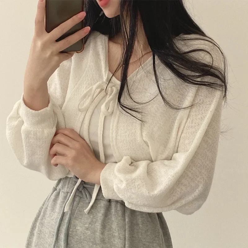 ฤดูร้อนผู้หญิงถักเสื้อสเวตเตอร - Korean Street Fashion Female บทวิจารณ์และราคา