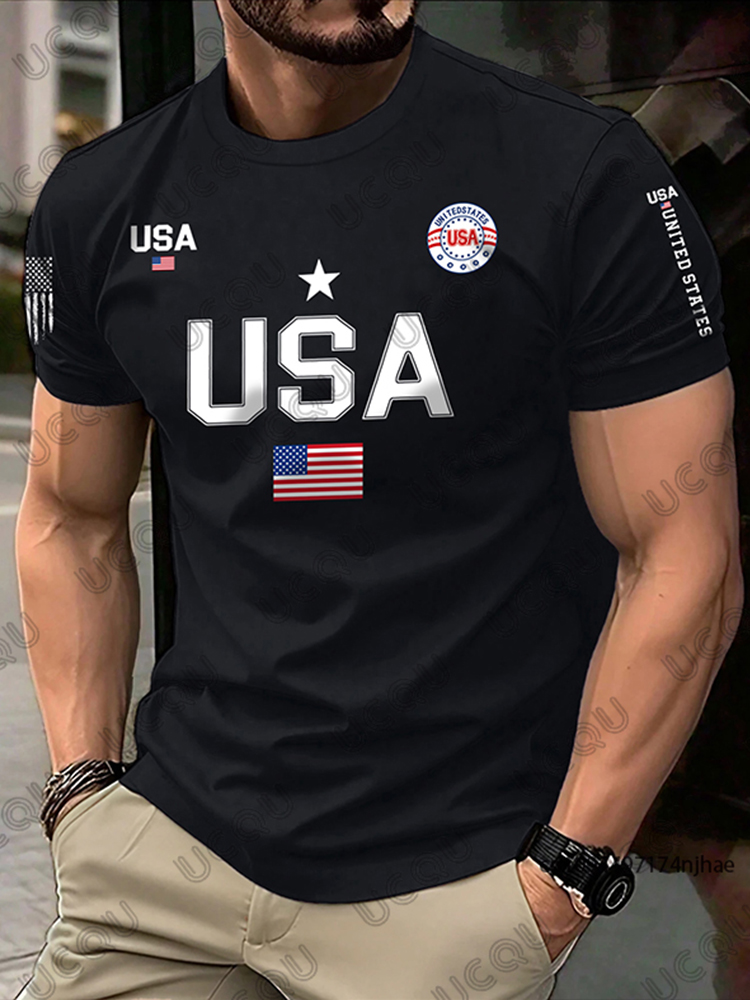 เสื้อยืดลายธงชาติสหรัฐอเมริกาใ - Street Fashion Usa บทวิจารณ์และราคา