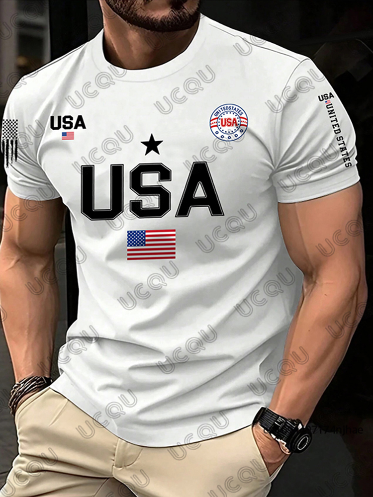 เสื้อยืดลายธงชาติสหรัฐอเมริกาใ - Street Fashion Usa บทวิจารณ์และราคา