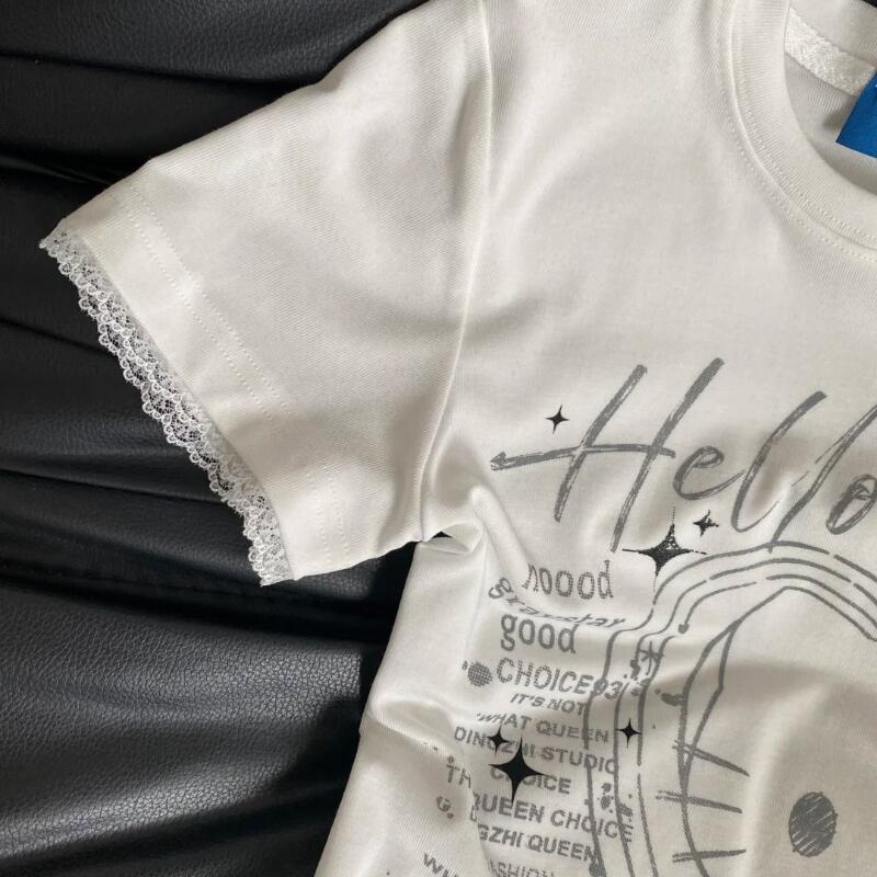 เสื้อยืดแขนสั้นลายเฮลโล คิตตี้ - Street Fashion Jersey บทวิจารณ์และราคา