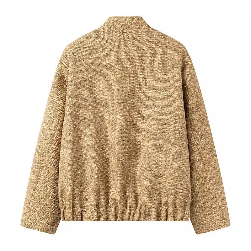 ผู้หญิงแฟชั่นเงาเลื่อมเสื้อแจ็ - Street Fashion Shanghai บทวิจารณ์และราคา