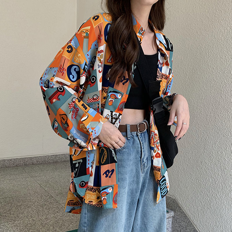เสื้อผู้หญิงฤดูใบไม้ผลิพิมพ์บา - Korean Street Fashion Female บทวิจารณ์และราคา