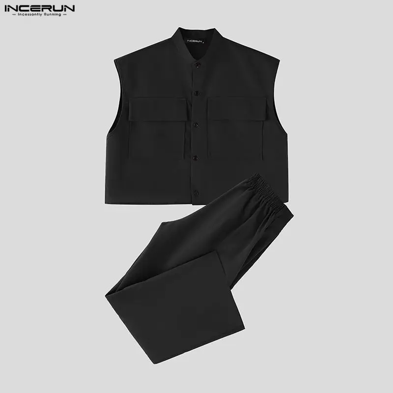 INCERUN ชุดเซ็ตผู้ชาย เสื้อครอ - Street Fashion Clothes บทวิจารณ์และราคา