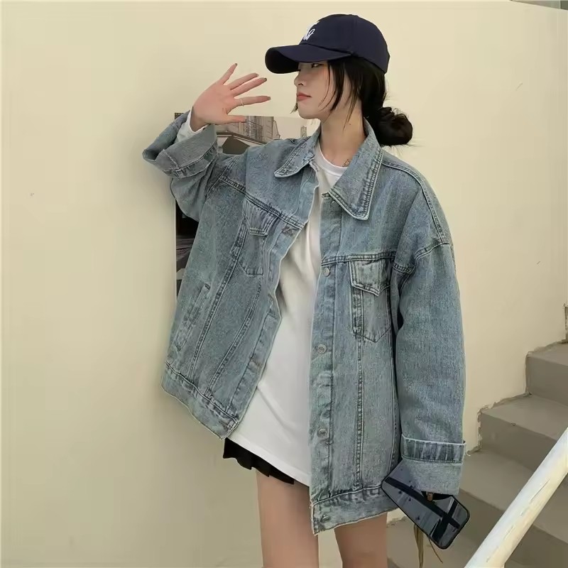 2025 ใหม่แฟชั่น DENIM แจ็คเก็ต - Korean Street Fashion Female บทวิจารณ์และราคา