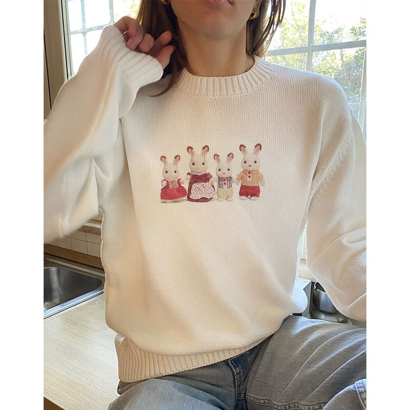 เสื้อสเวตเตอร์แบบสวมหัวแนวสตรี - Korean Street Fashion Female บทวิจารณ์และราคา
