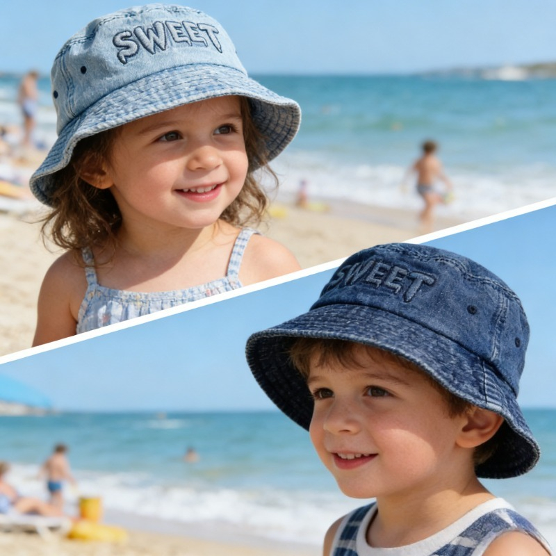 หมวกบักเก็ตเด็กสไตล์ญี่ปุ่นย้อ - Street Fashion Kids บทวิจารณ์และราคา