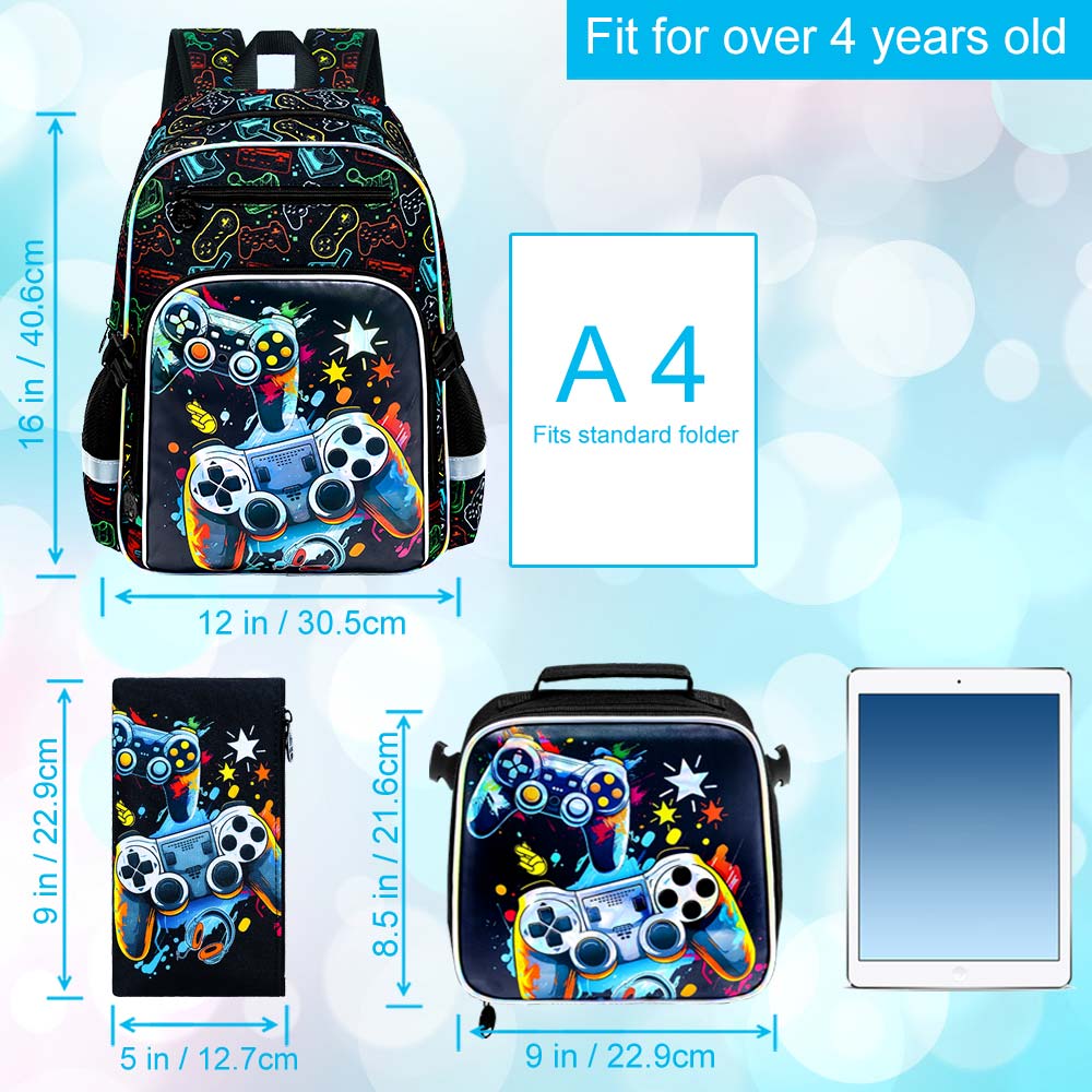 กระเป๋าเป้สะพายหลัง 3 ชิ้นสำหร - Street Fashion Kids บทวิจารณ์และราคา