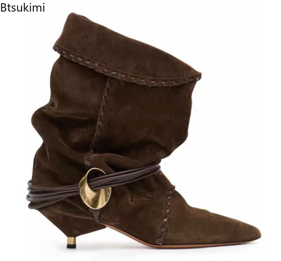 รองเท้าบูทสั้นส้นเตี้ยสำหรับผู - Street Fashion Style Youtube บทวิจารณ์และราคา