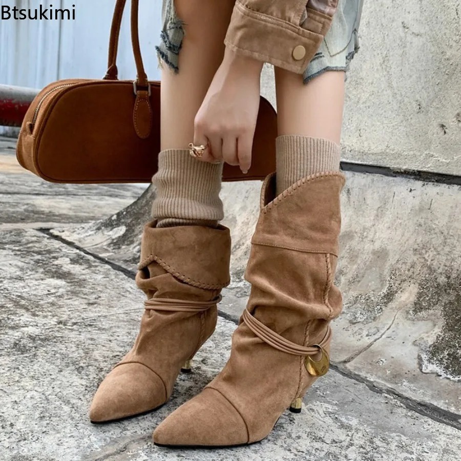 รองเท้าบูทสั้นส้นเตี้ยสำหรับผู - Street Fashion Style Youtube บทวิจารณ์และราคา