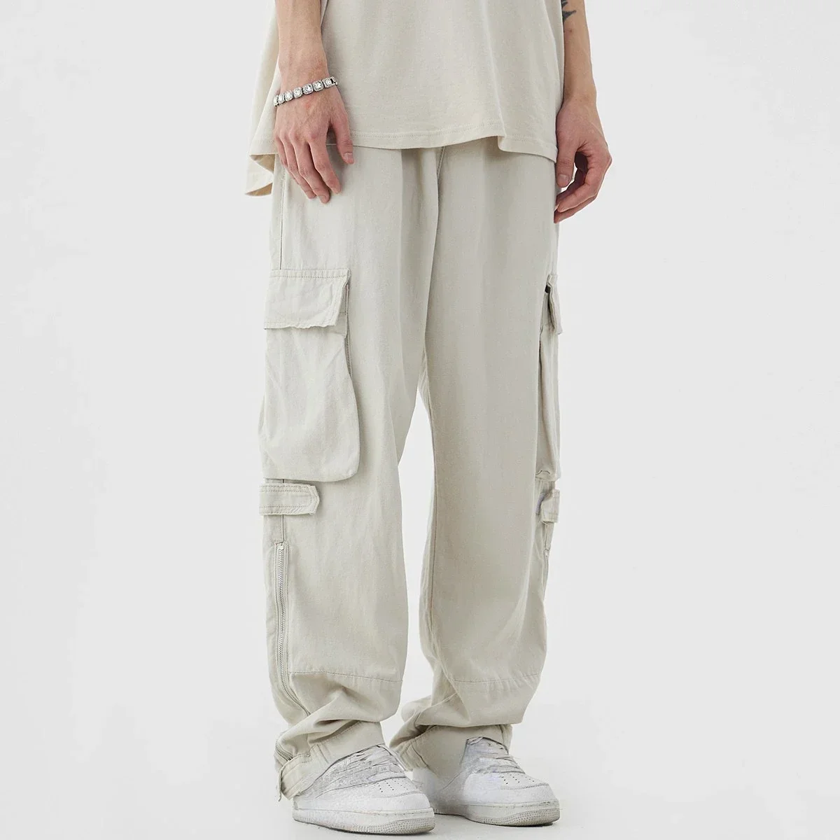กางเกงทํางานแฟชั่นหลายกระเป๋าย - Street Fashion Brand บทวิจารณ์และราคา