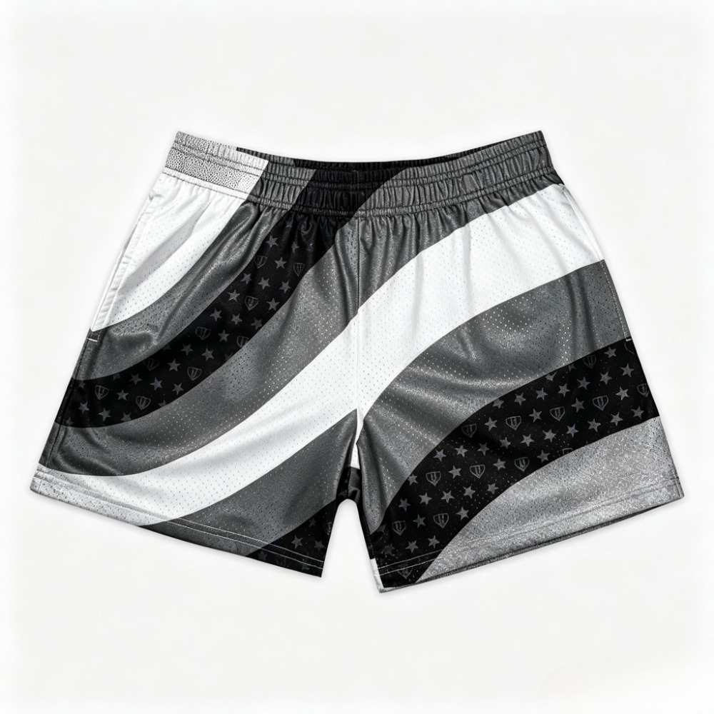 กางเกงขาสั้นผู้ชายลายธงชาติอเม - Street Fashion Usa บทวิจารณ์และราคา