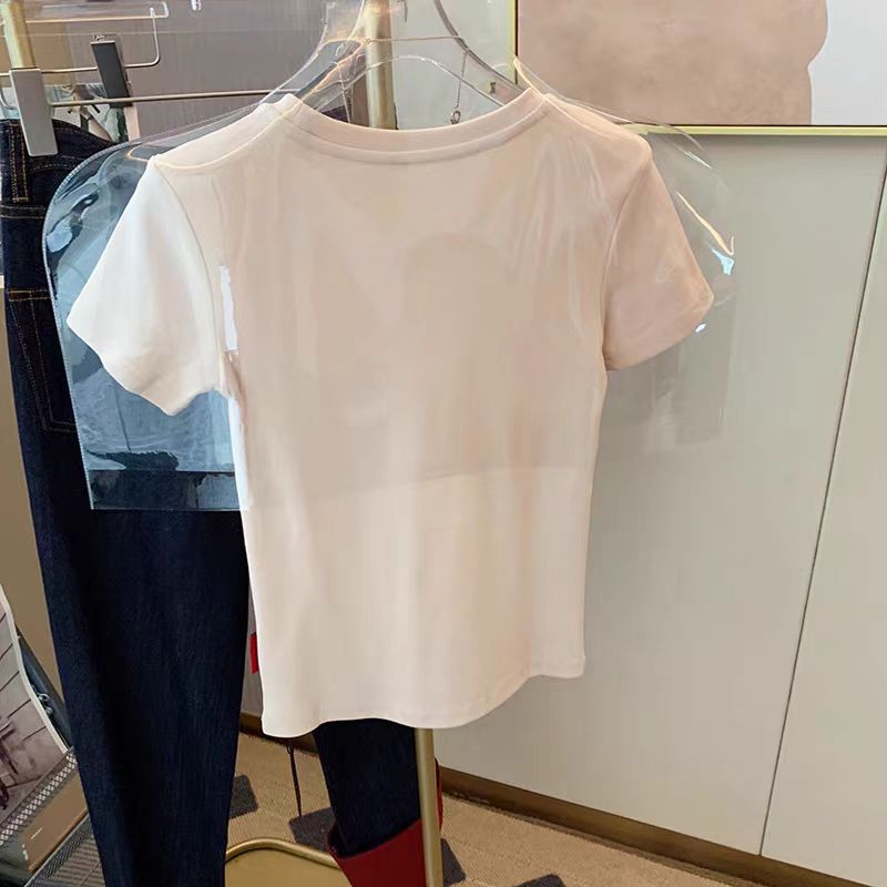 เสื้อยืดผู้หญิงสีพื้นสไตล์เกาห - Korean Street Fashion Female บทวิจารณ์และราคา