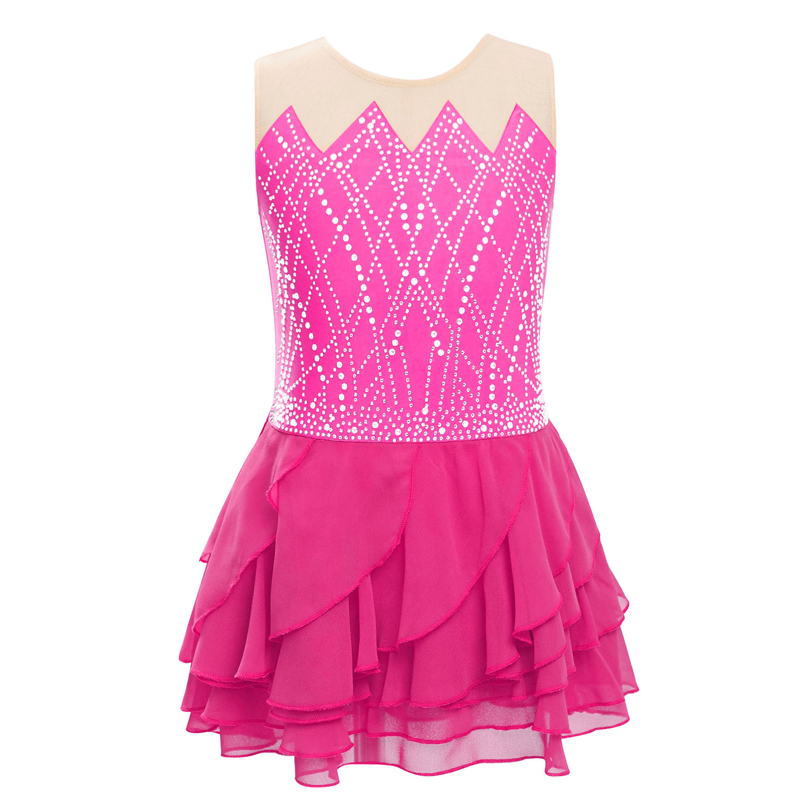 สาวตาข่ายสเก็ตลีลาชุดเต้นรํา L - Street Fashion Kids บทวิจารณ์และราคา