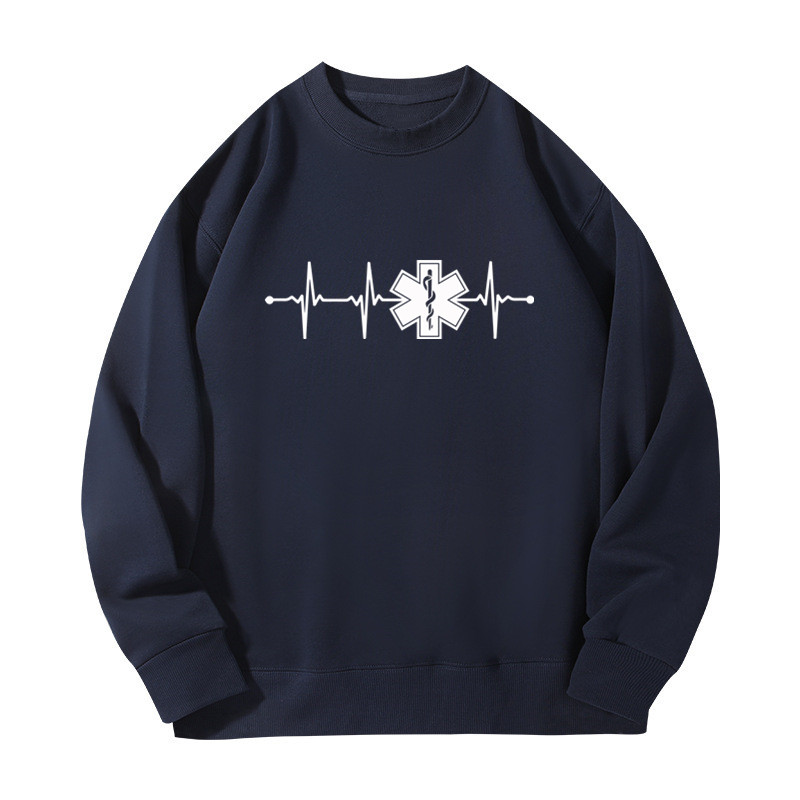 เสื้อฮู้ดคู่รักลาย Heartbeat P - Street Fashion Shanghai บทวิจารณ์และราคา