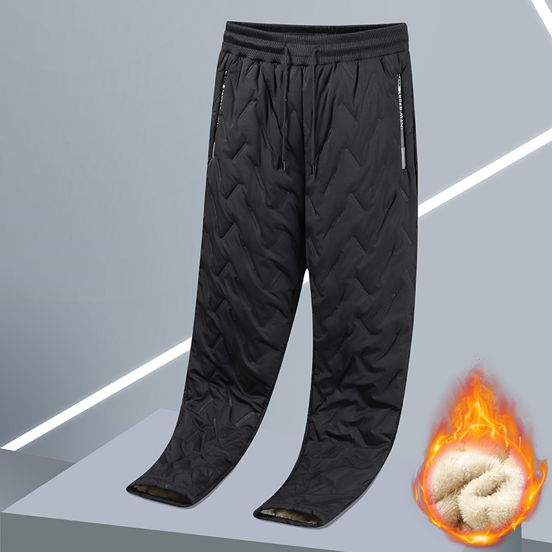 ใหม่กางเกงวอร์มผ้าฟลีซหนาผ้ากำ - Street Fashion Game บทวิจารณ์และราคา