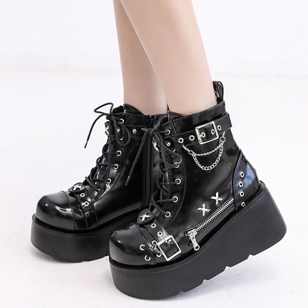 ใหม่เอี่ยมสุภาพสตรี Goth ข้อเท - Street Fashion Brand บทวิจารณ์และราคา