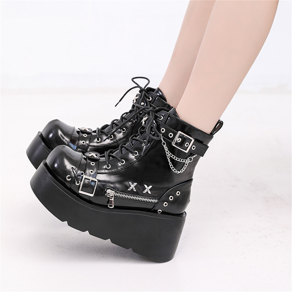 ใหม่เอี่ยมสุภาพสตรี Goth ข้อเท - Street Fashion Brand บทวิจารณ์และราคา